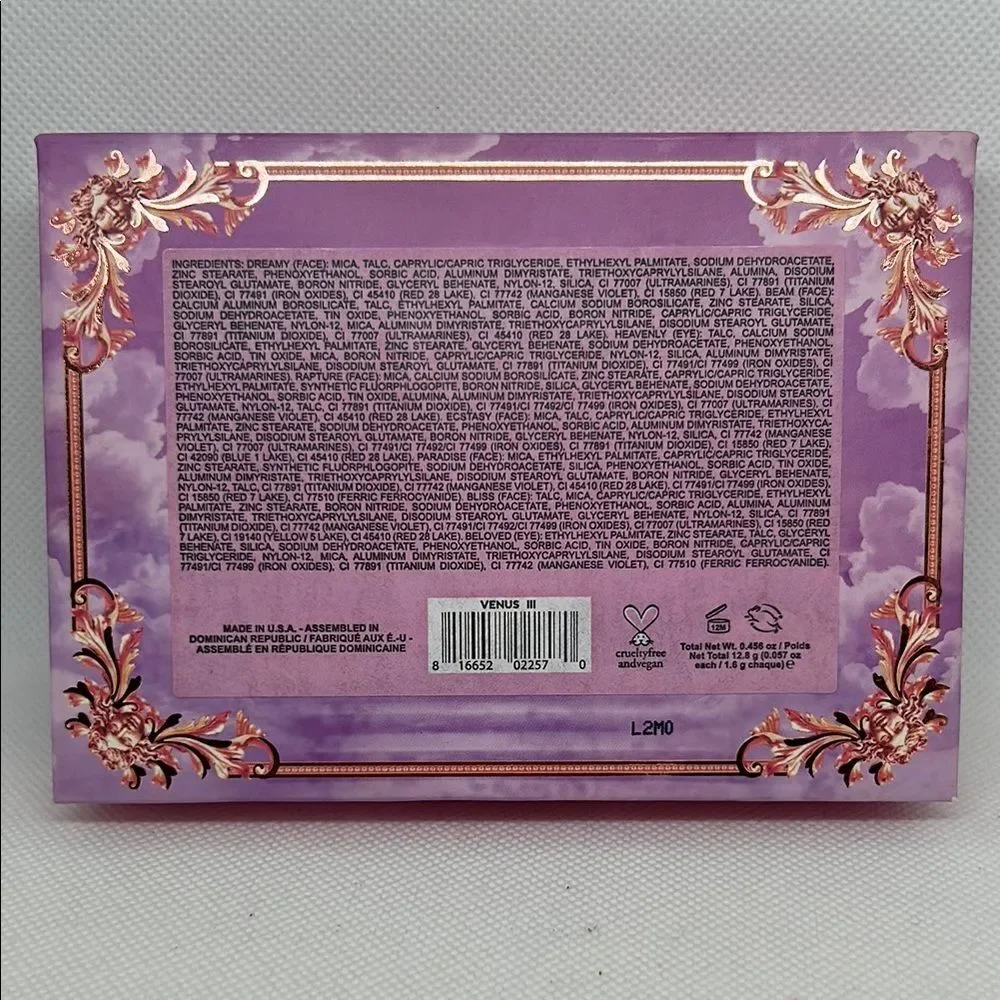 Glam Eyeshadow Palette - Pink and Purple Shades Venus III
